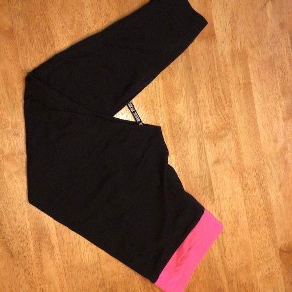 🎀 Pink VICTORIAS SECRET Black Legging Pink PANT M - Picture 15 of 15